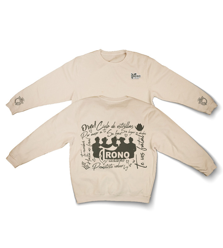 Sudadera Crema Trono de México